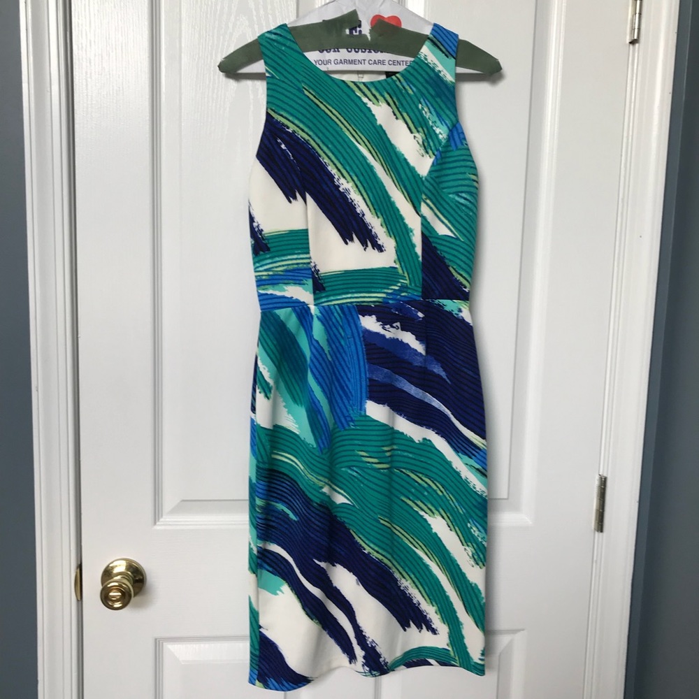 Aqua cocktail dress